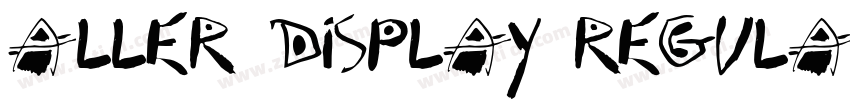 aller display regula字体转换